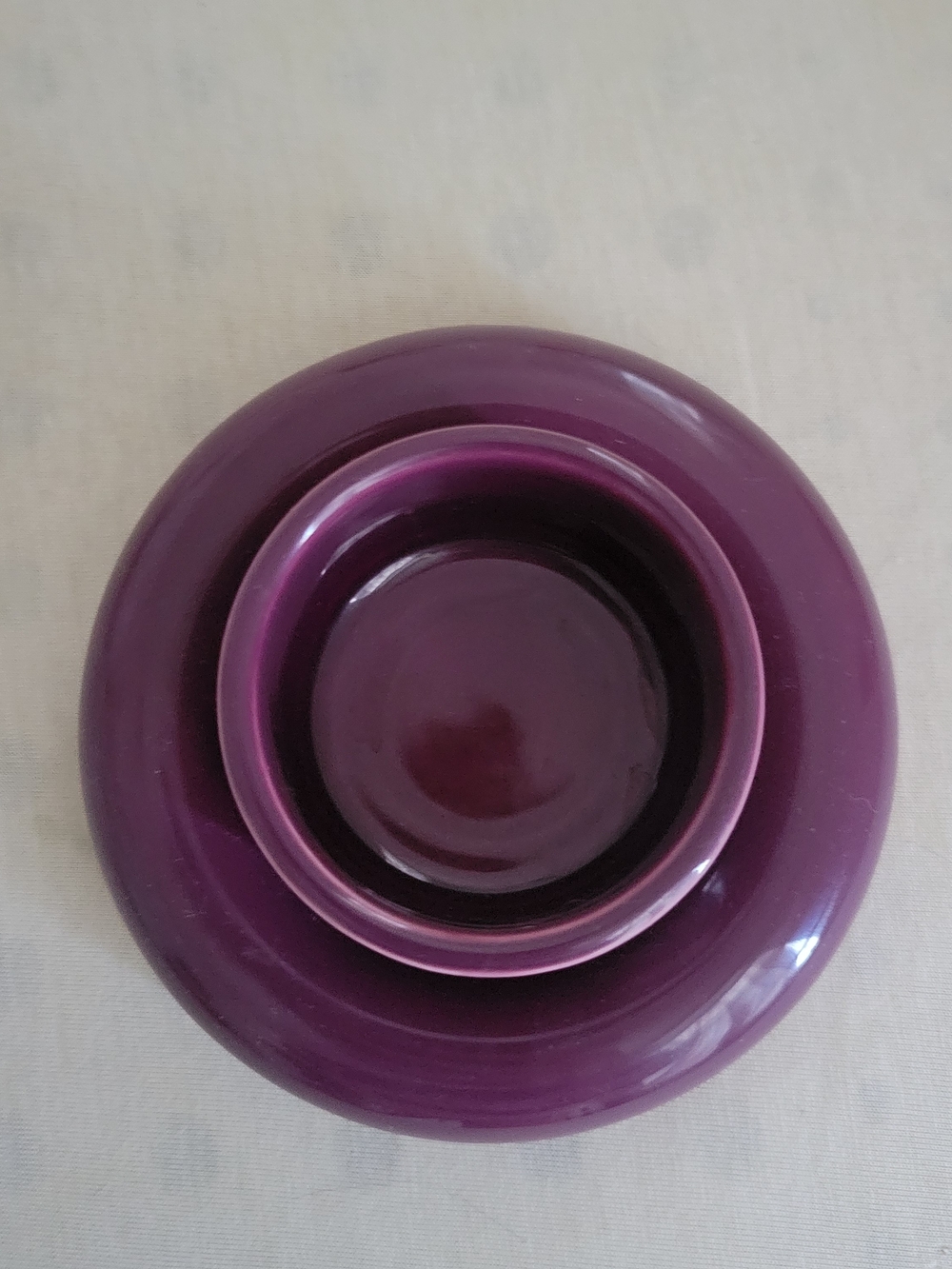 Purple Ceramic Espresso Mug and Saucer - Picture 2 of 4